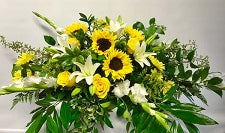 Summer Garden Casket Spray