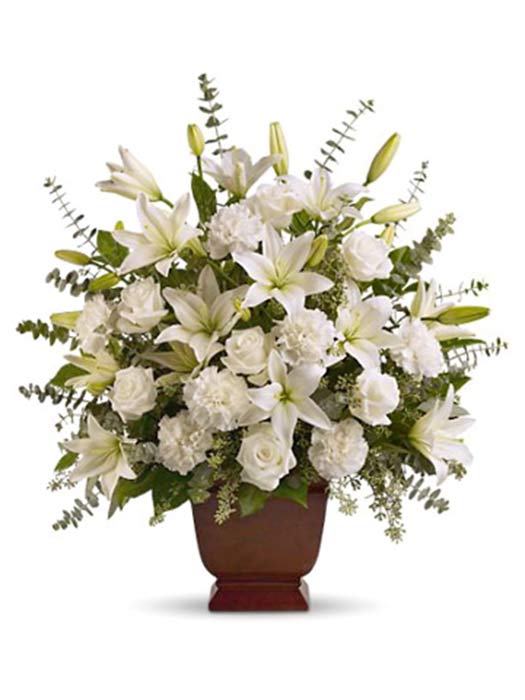White Tribute Urn