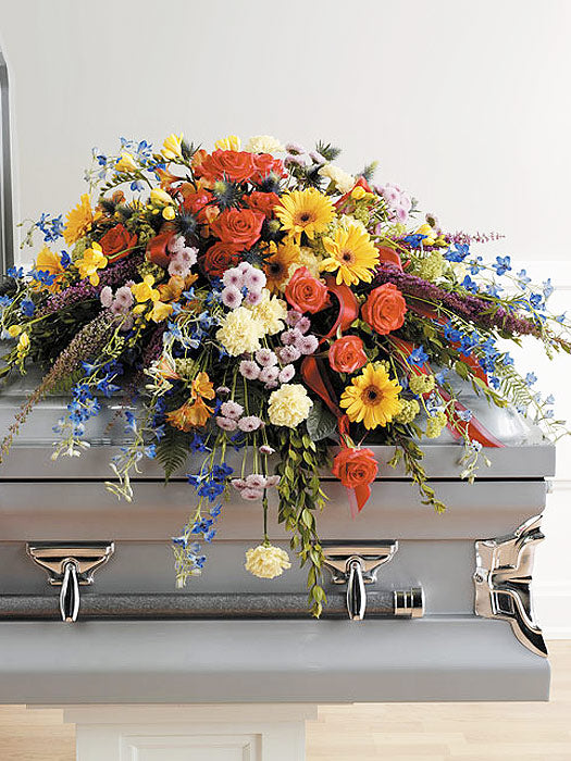Colorful Memories Casket Spray